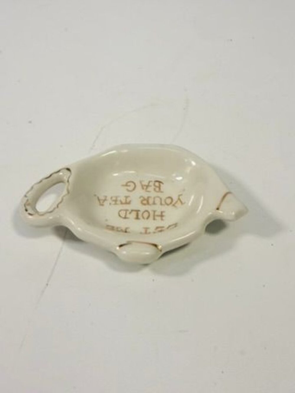 Tea Bag Holder Let me Hold your Tea Bag Lu Arts of California Ceramic Hand Paint - Picture 9 of 15